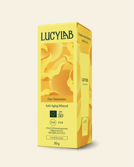 Anti-Aging Mineral Face Sunscreen SPF 50, 50 g | LucyLab