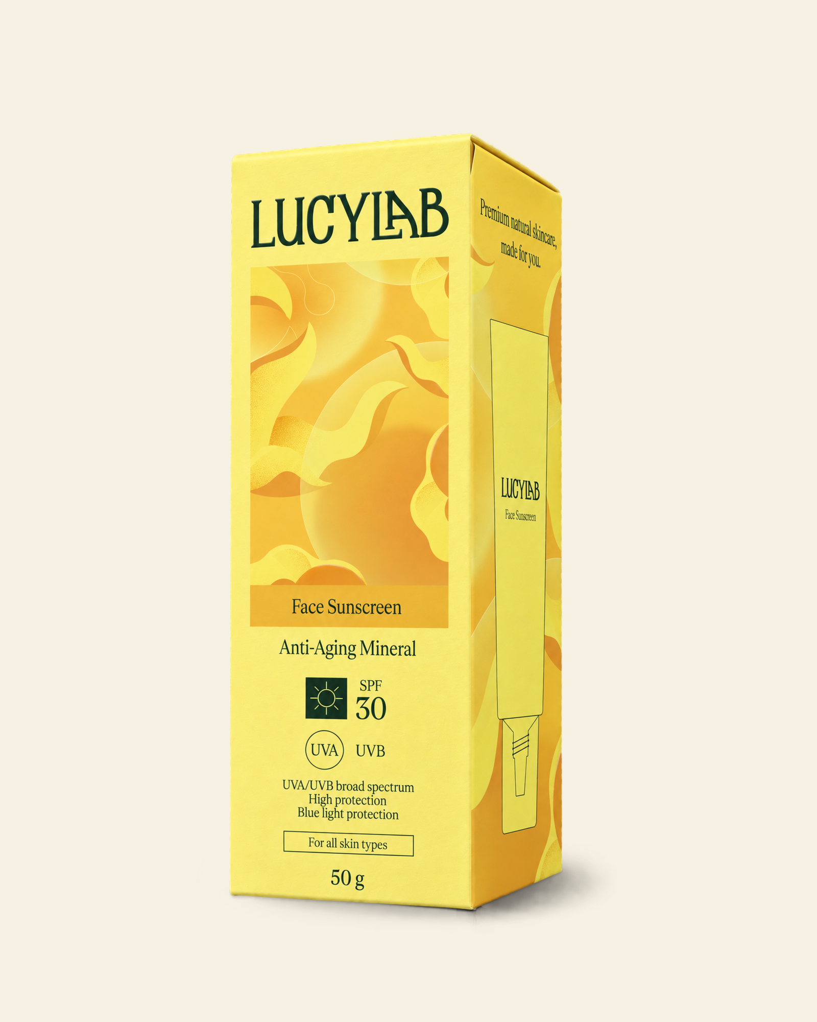Anti-Aging Mineral Face Sunscreen SPF 30, 50 g | LucyLab