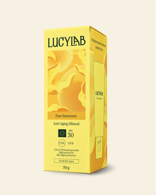 Anti-Aging Mineral Face Sunscreen SPF 30, 50 g | LucyLab