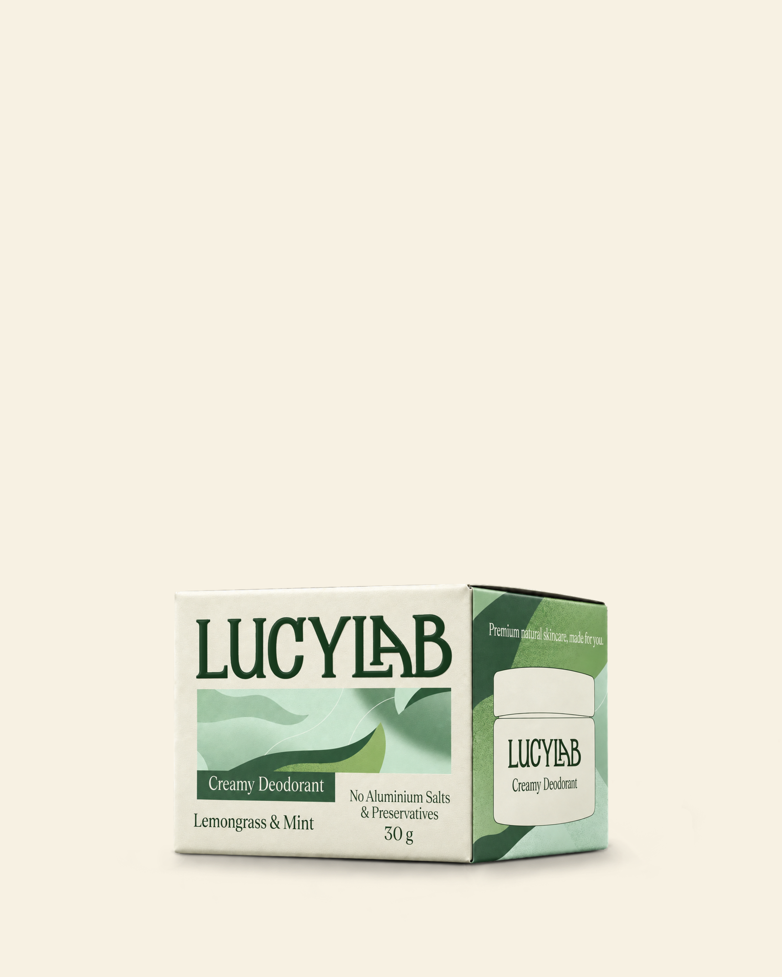 Creamy Deodorant - Lemongrass & Mint 30 g | LucyLab