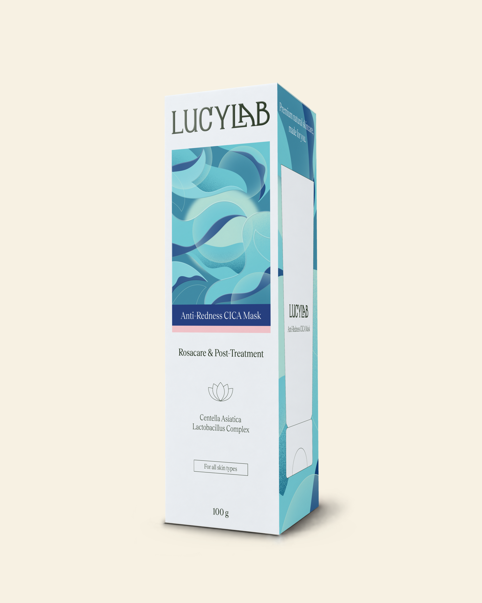 Anti-Redness CICA Mask - Rosacare & Post-Treatment 100 g | LucyLab