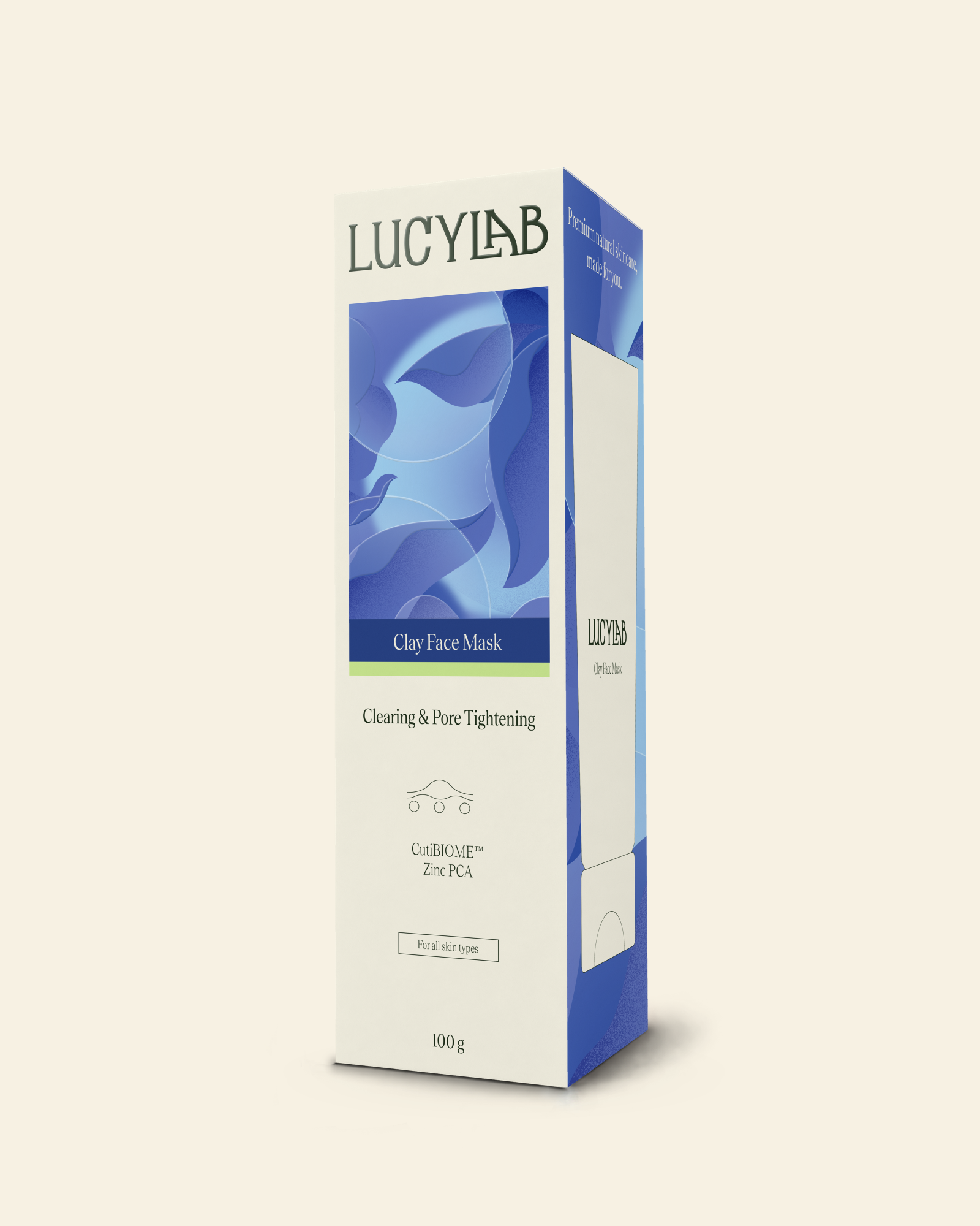 Clay Face Mask - Clearing & Pore Tightening 100 g | LucyLab