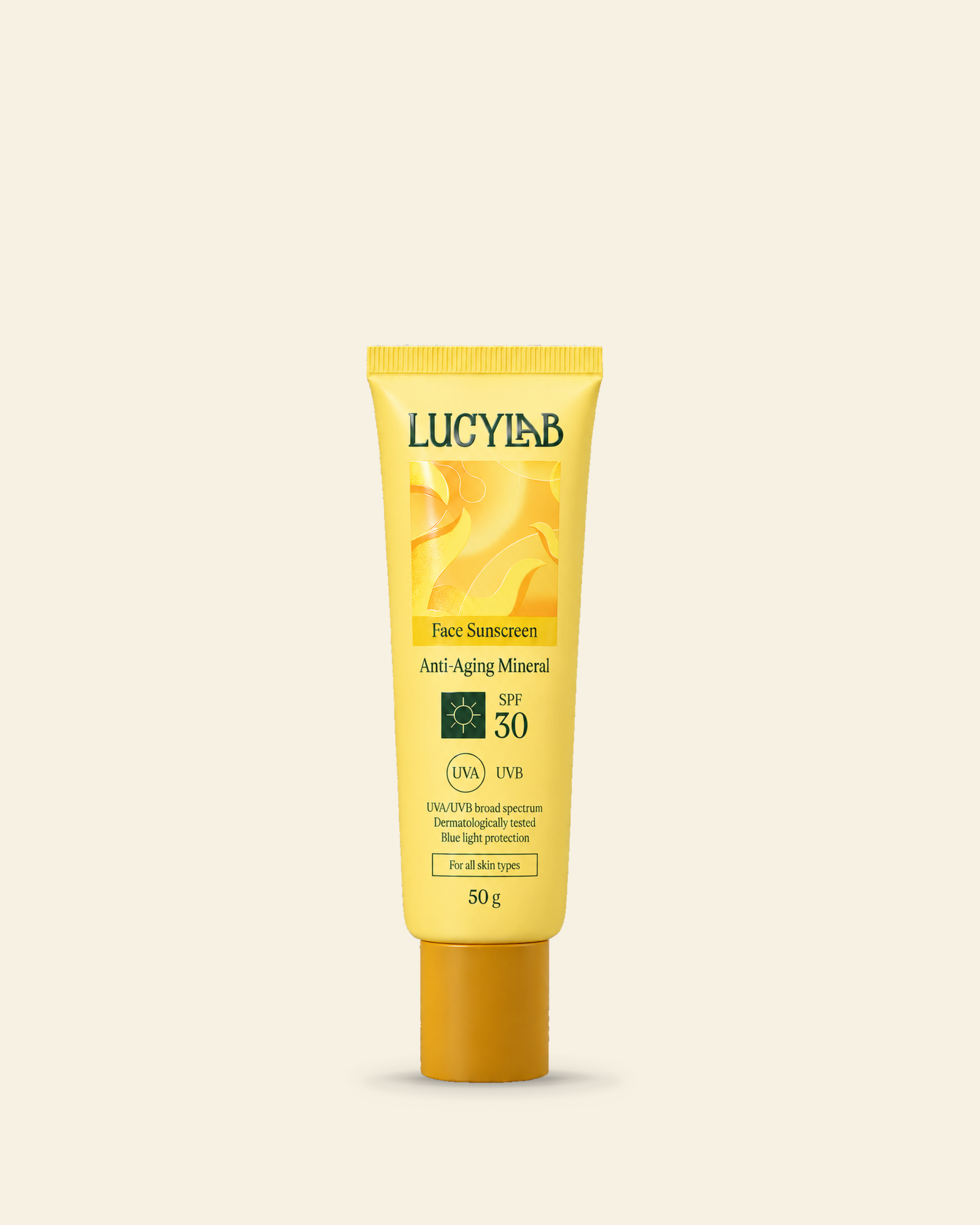 Anti-Aging Mineral Face Sunscreen SPF 30, 50 g | LucyLab